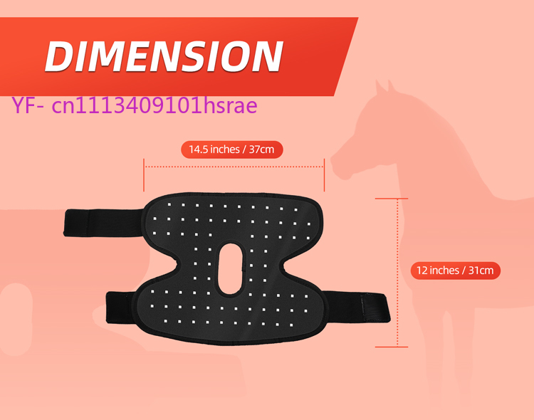 Red Light Therapy Device - Ingebouwde batterij paardenrode lichttherapie-apparaat, 660nm 850nm