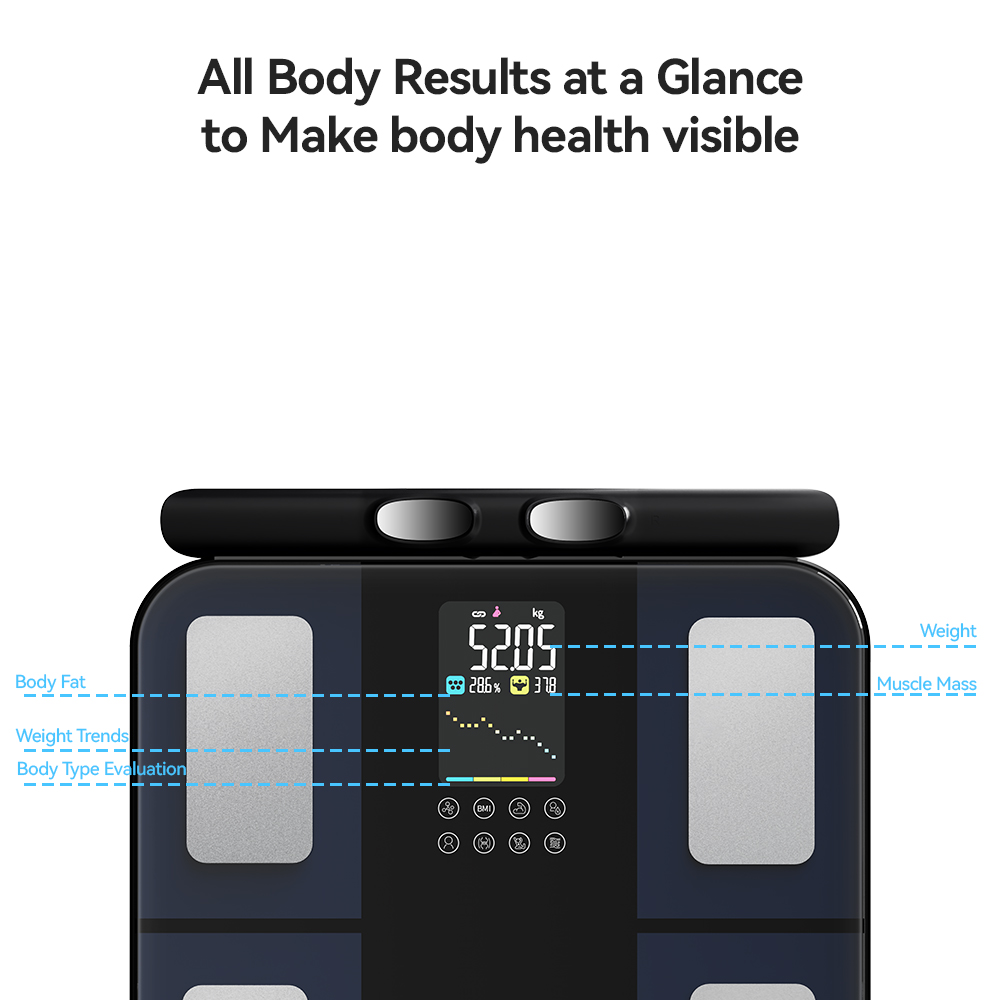 Slimme digitale lichaamsanalys - Digital Body Weight Scale recensie en prijs