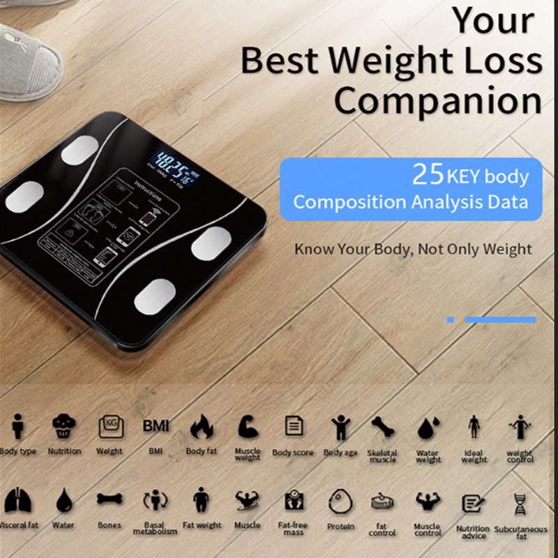Oplaadbare slimme vetpercentag - Digital Body Weight Scale recensie en prijs