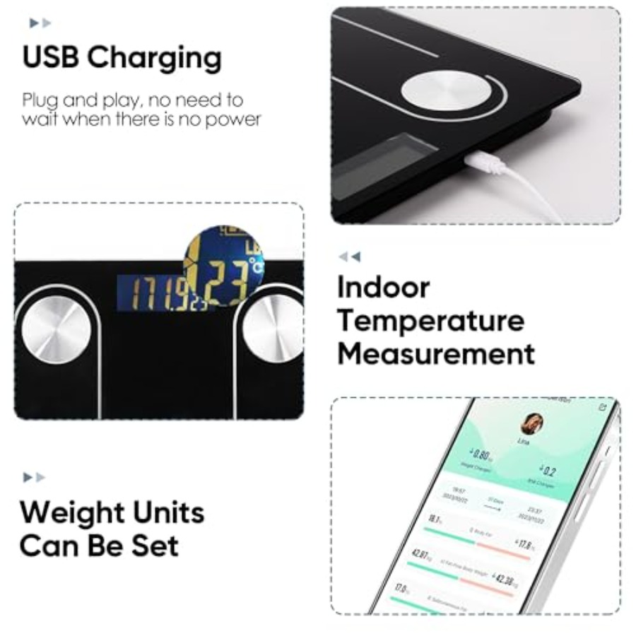Slimme Bluetooth lichaamsvetwe - Digital Body Weight Scale recensie en prijs