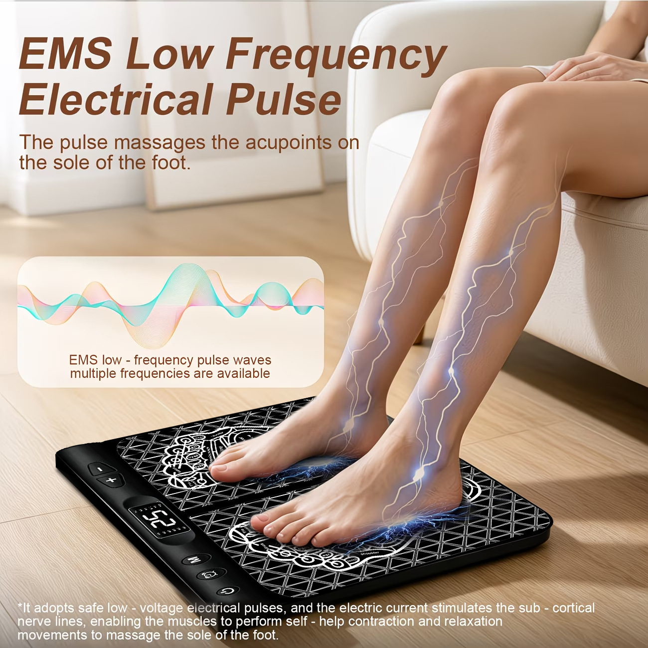 12 Modi 25 Intensiteiten EMS V - Ems Foot Massager recensie en prijs