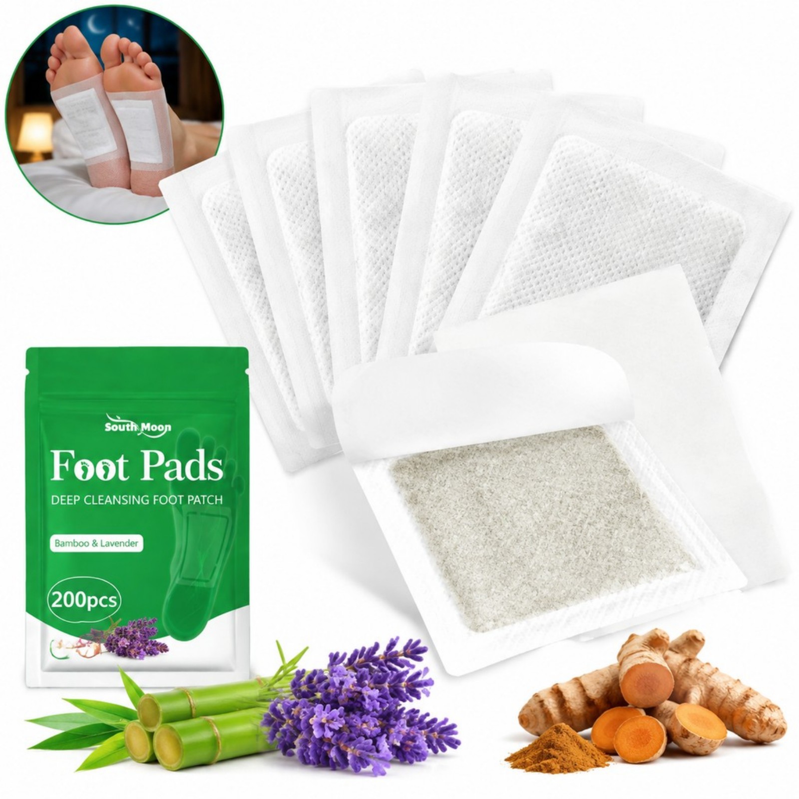 12/36/60/120 stuks Kurkuma Voe - Detox Foot Patch recensie en prijs