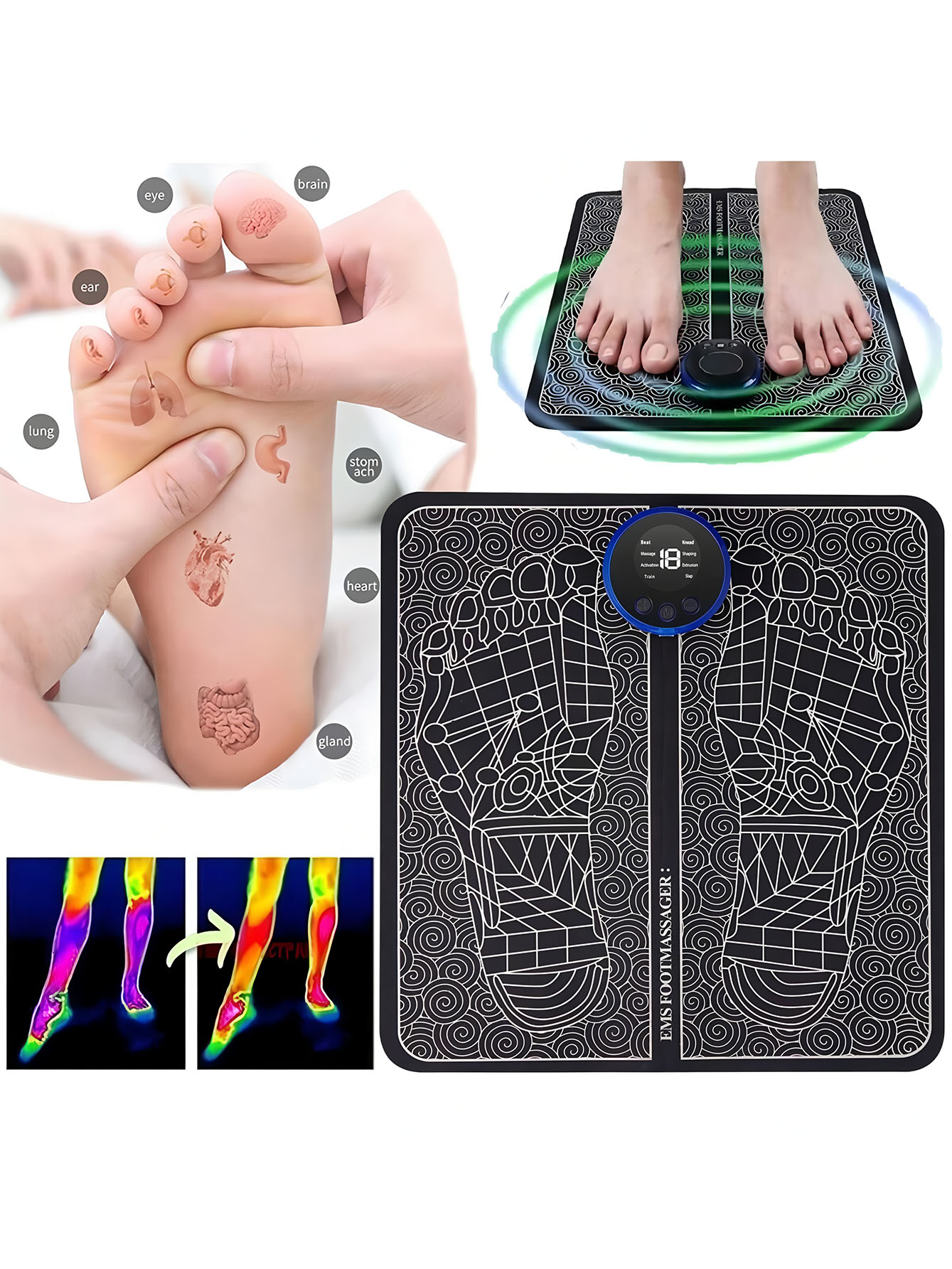 EMS Voetmassage Oplaadbaar mas - Ems Foot Massager recensie en prijs